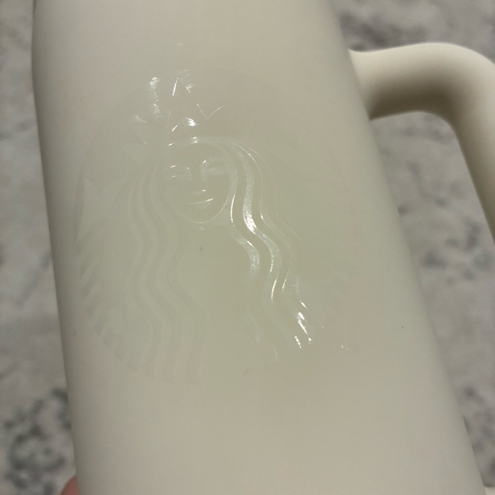 Starbucks 2025 Fall Matte White Tumbler - Picture 4 of 10